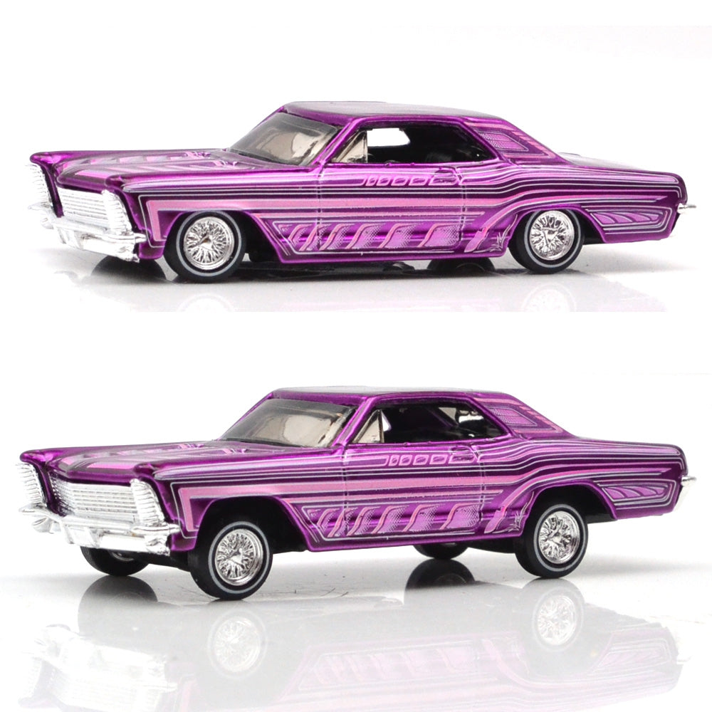 Maisto Buick Riviera Lowrider 1965 - Morado caramelo - Serie "Lowriders" - 15494-21 BRIV
