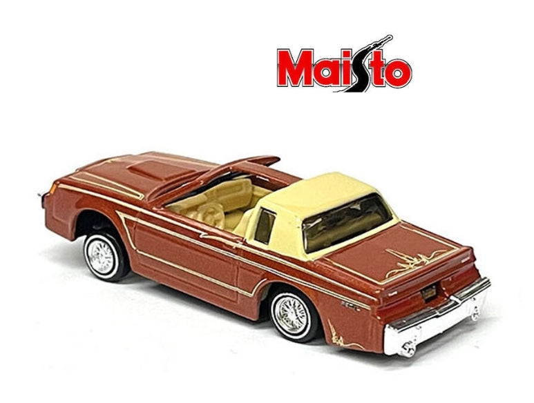Maisto Buick Regal T-Type Lowrider de 1987 - Cobre metalizado y tostado - Serie "Lowriders" - 15494-21BRT