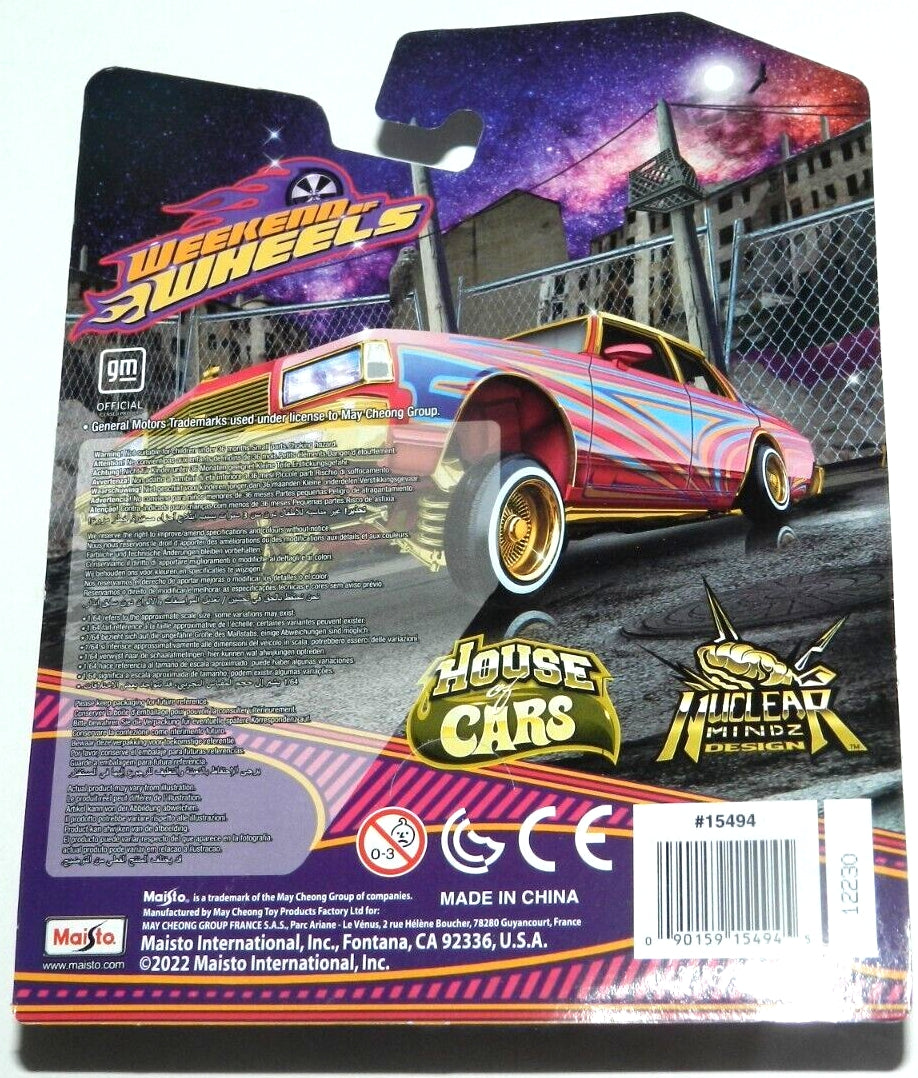 Maisto Chevy Caprice Lowrider – Rose bonbon – Série « Lowriders » – 15494-6127-02 – Convention World of Wheels