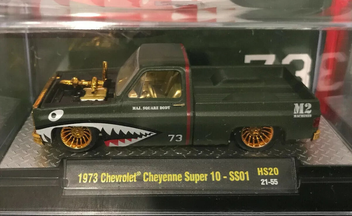 M2 Machines 1973 Chevrolet Cheyenne Super 10 - 31500-HS20 21-55 - Chase