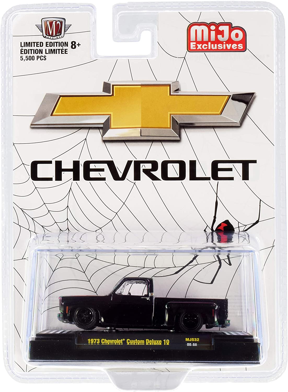 M2 Machines 1973 Chevy Custom Deluxe 10 - Black Widow - 31500-MJS32 20-92