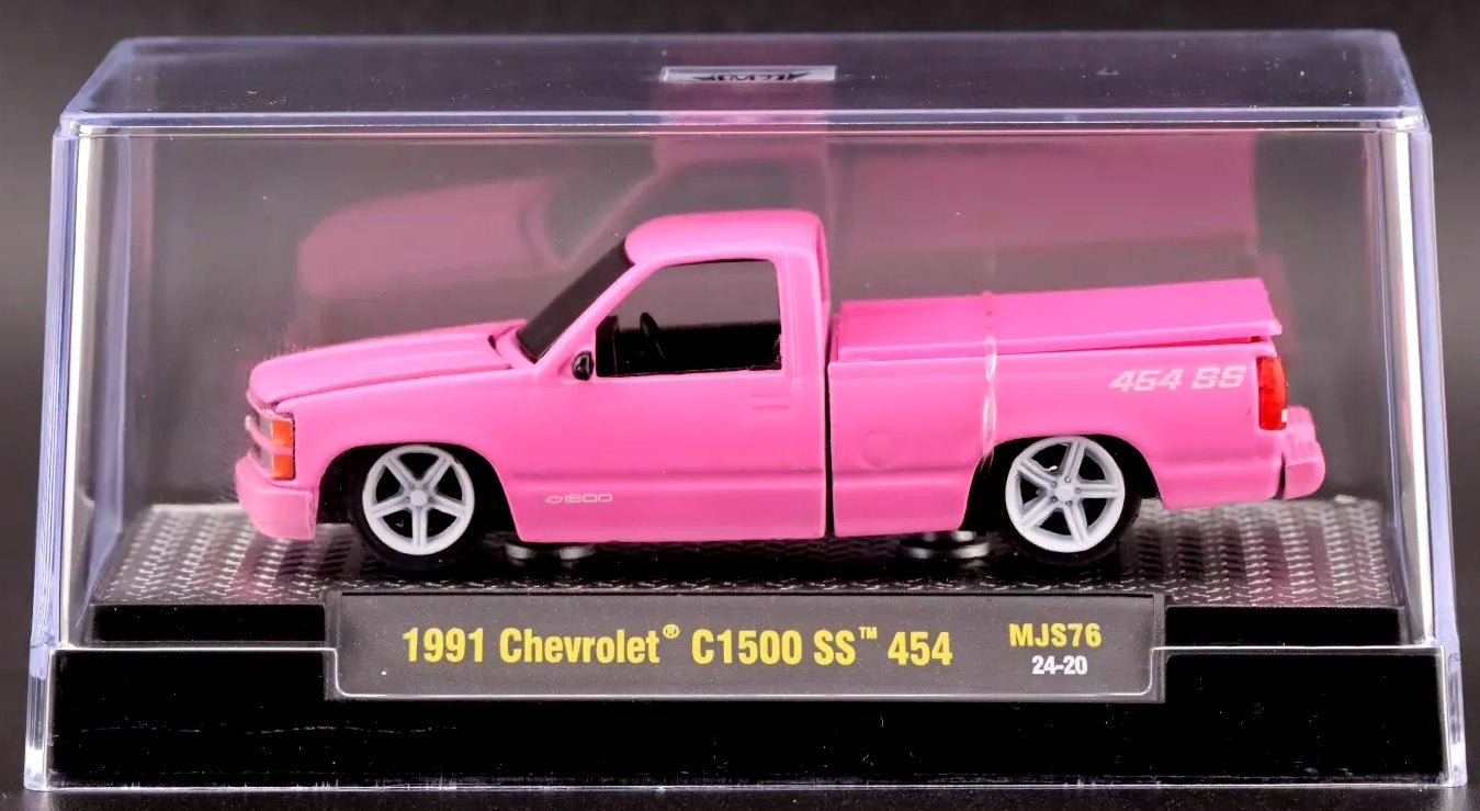 M2 Machines 1991 Chevrolet C1500 SS 454 - 31500-MJS76 - 24-20 - Rosa semibrillante