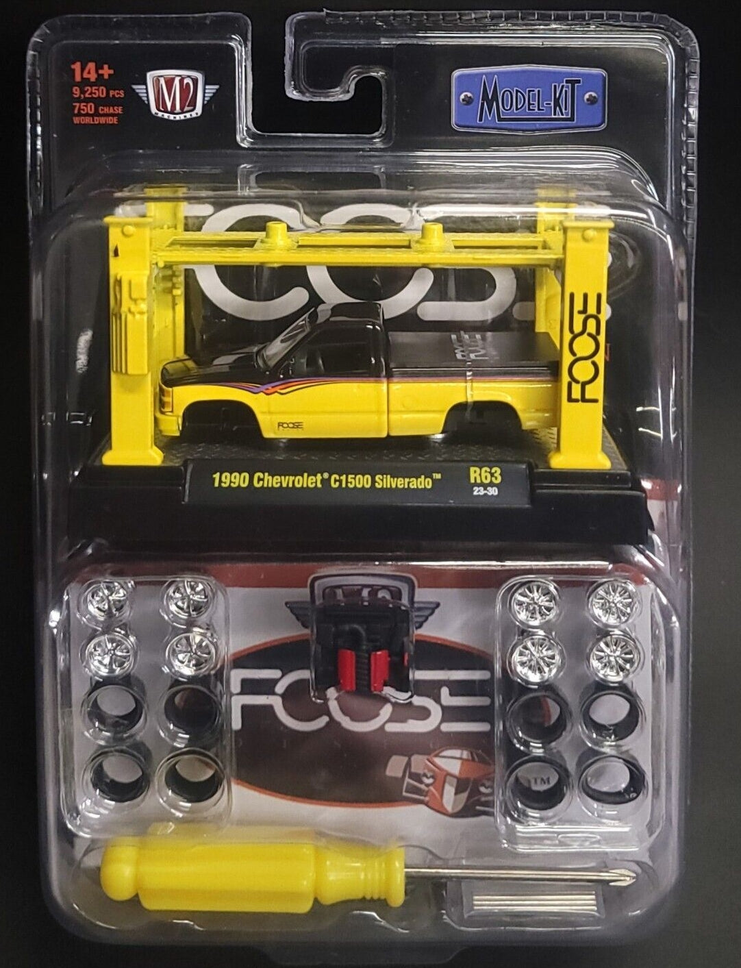 Kit modèle M2 Machines 1990 Chevrolet C1500 Silverado Chip FOOSE R63 - 23-30