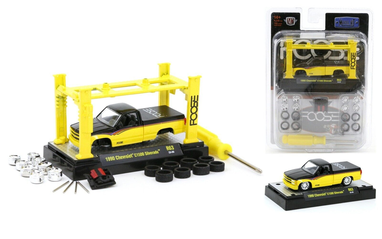 Kit modèle M2 Machines 1990 Chevrolet C1500 Silverado Chip FOOSE R63 - 23-30