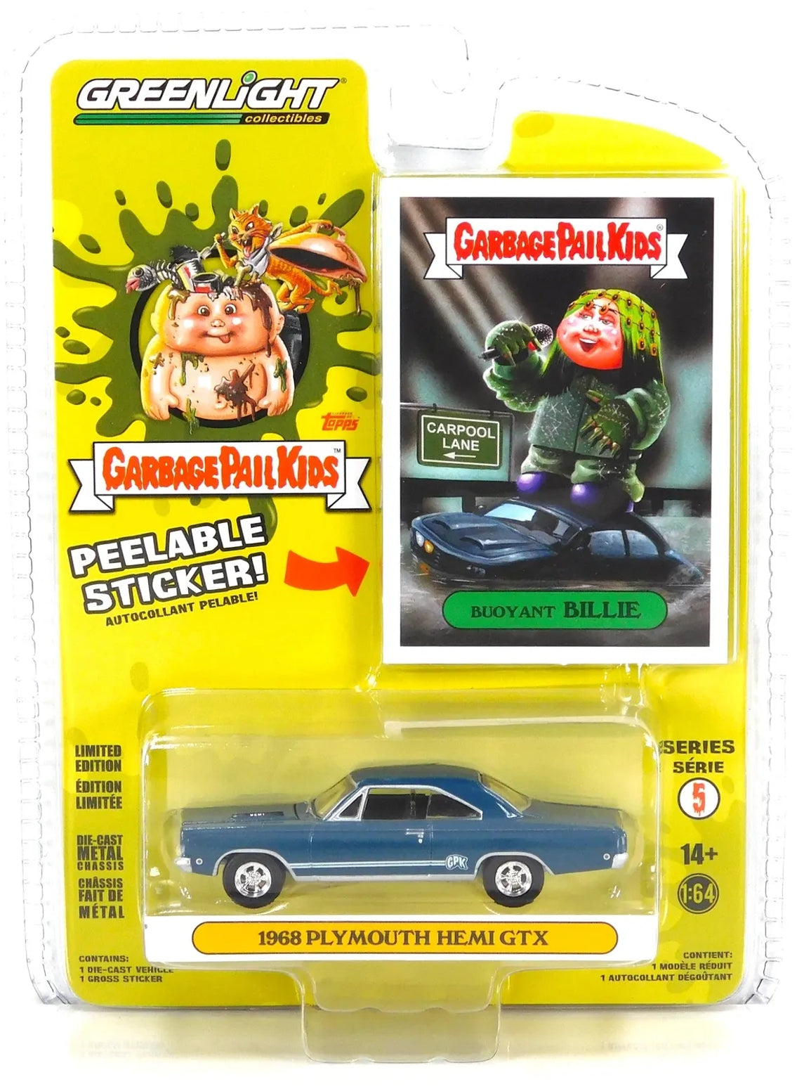 Greenlight Collectibles - Garbage Pail Kids® Series 5 Assortment (1/64) 54090 - Six (6) piece set