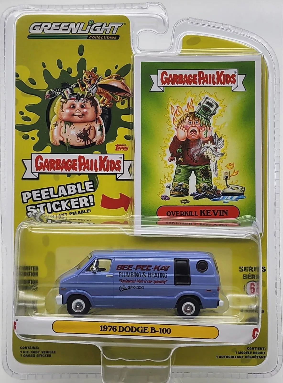 Greenlight Collectibles - Surtido de Garbage Pail Kids® Serie 6 (1/64) 54100 - Set de seis (6) piezas