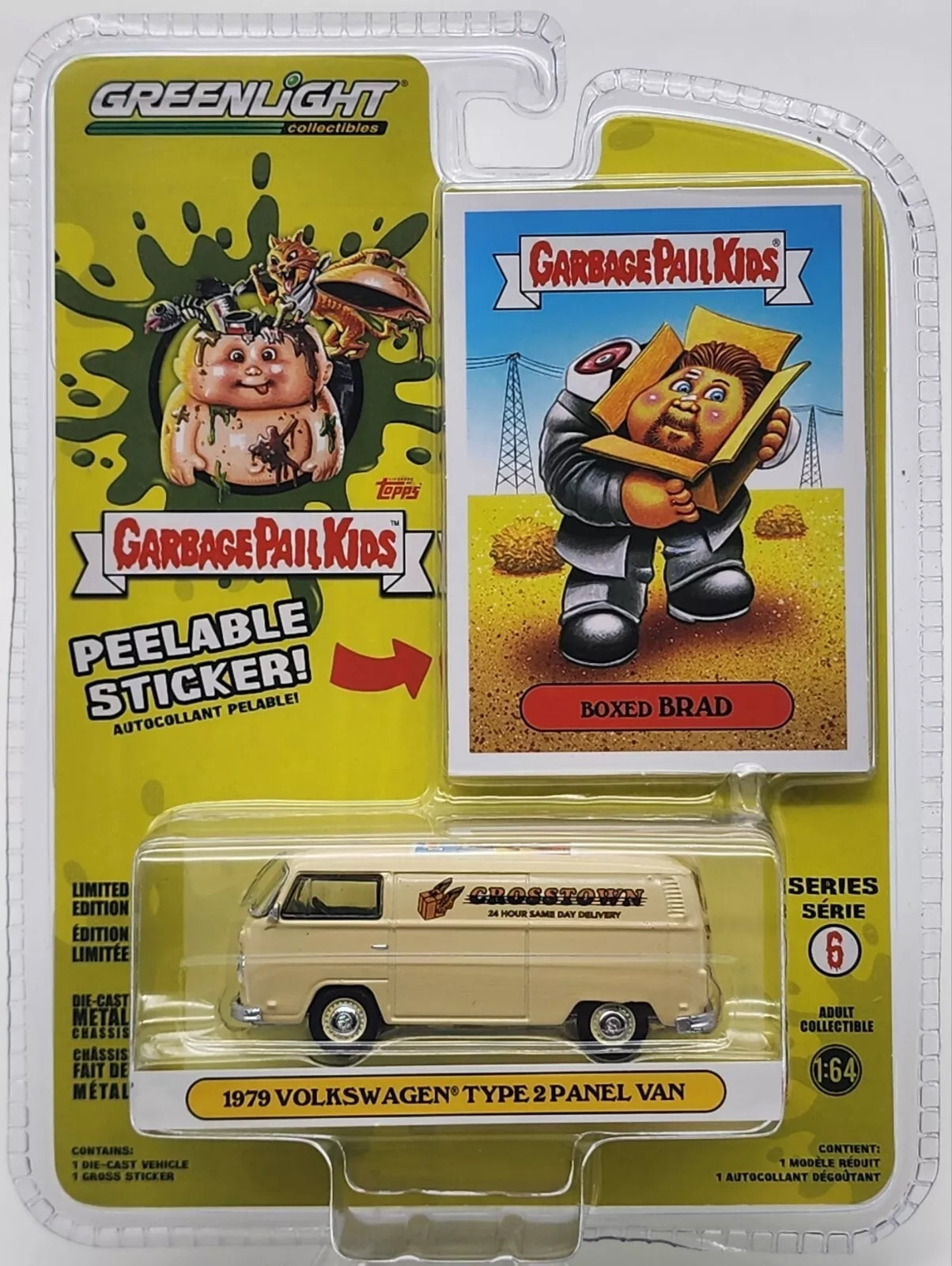 Greenlight Collectibles - Surtido de Garbage Pail Kids® Serie 6 (1/64) 54100 - Set de seis (6) piezas