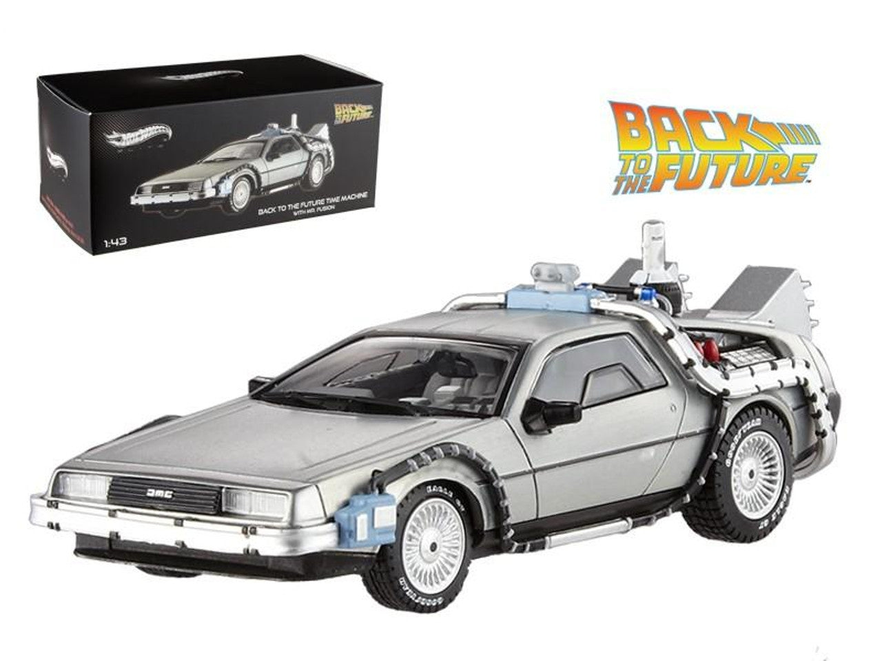 Hot Wheels Elite Delorean DMC-12 Retour vers le futur : Machine à voyager dans le temps avec Mr. Fusion - BCK08