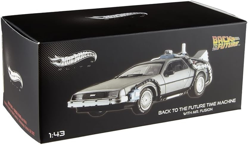 Hot Wheels Elite Delorean DMC-12 Retour vers le futur : Machine à voyager dans le temps avec Mr. Fusion - BCK08