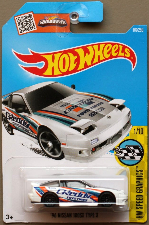 Nissan 180SX Type X HW Speed Graphics DHR72 de Hot Wheels del 96
