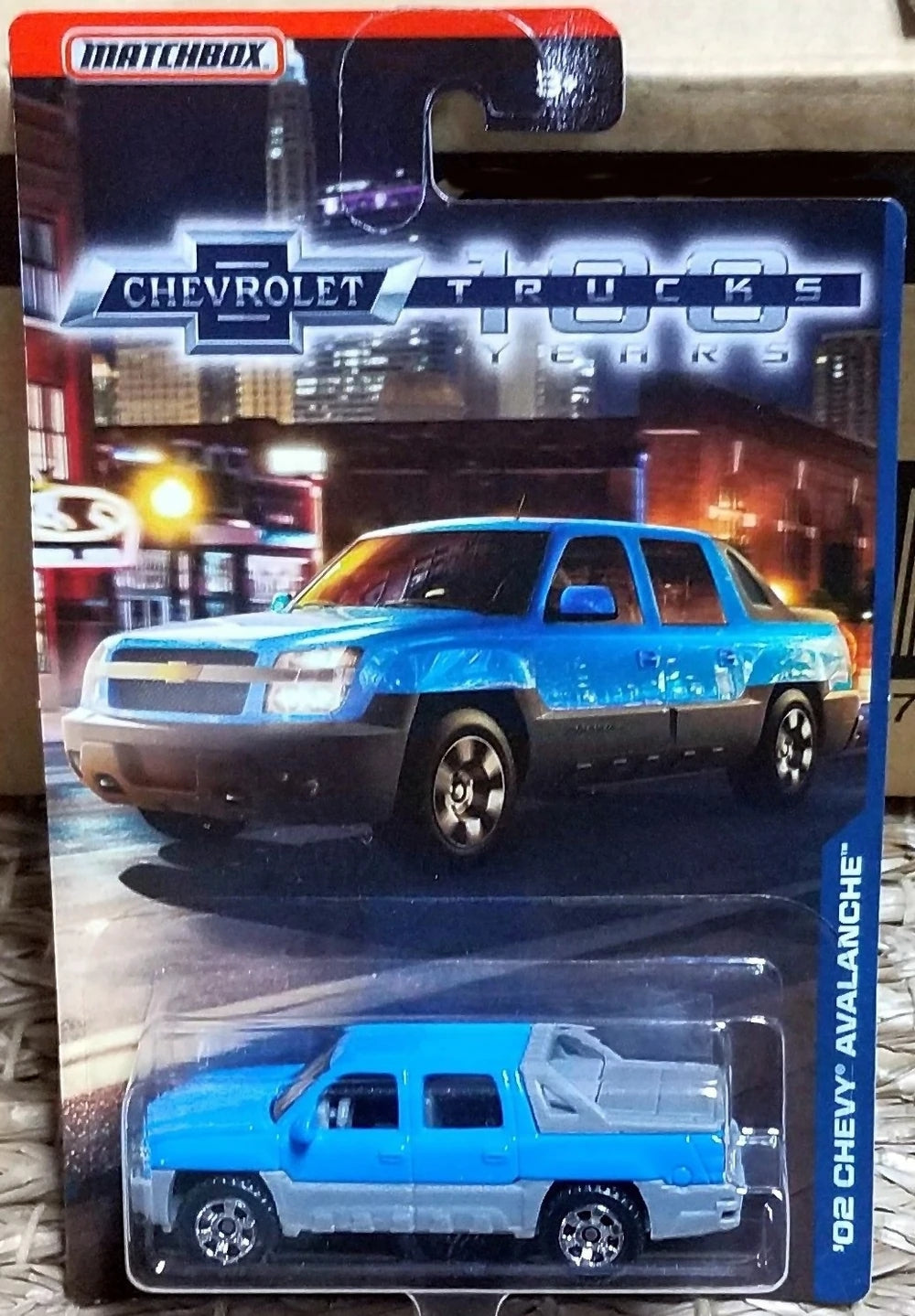 Camions Chevrolet MATCHBOX Série 100 ans 2018 - DVL53-DVL58 - Lot de six (6) - Exclusivité Walmart