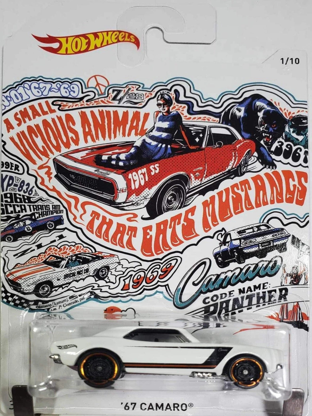 Hot Wheels 50th Anniversary Camaro Series Series 2018 - FKV71-FKV80 - Full Set