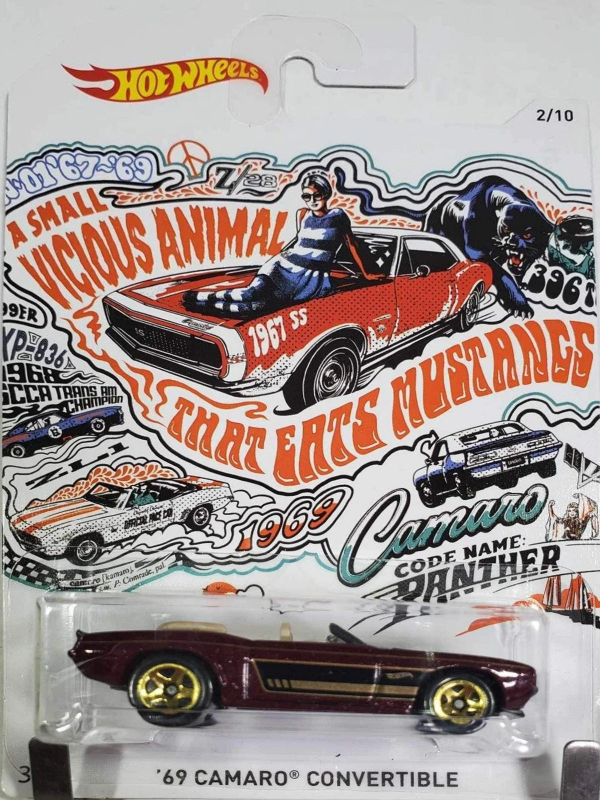 Hot Wheels 50th Anniversary Camaro Series Series 2018 - FKV71-FKV80 - Full Set