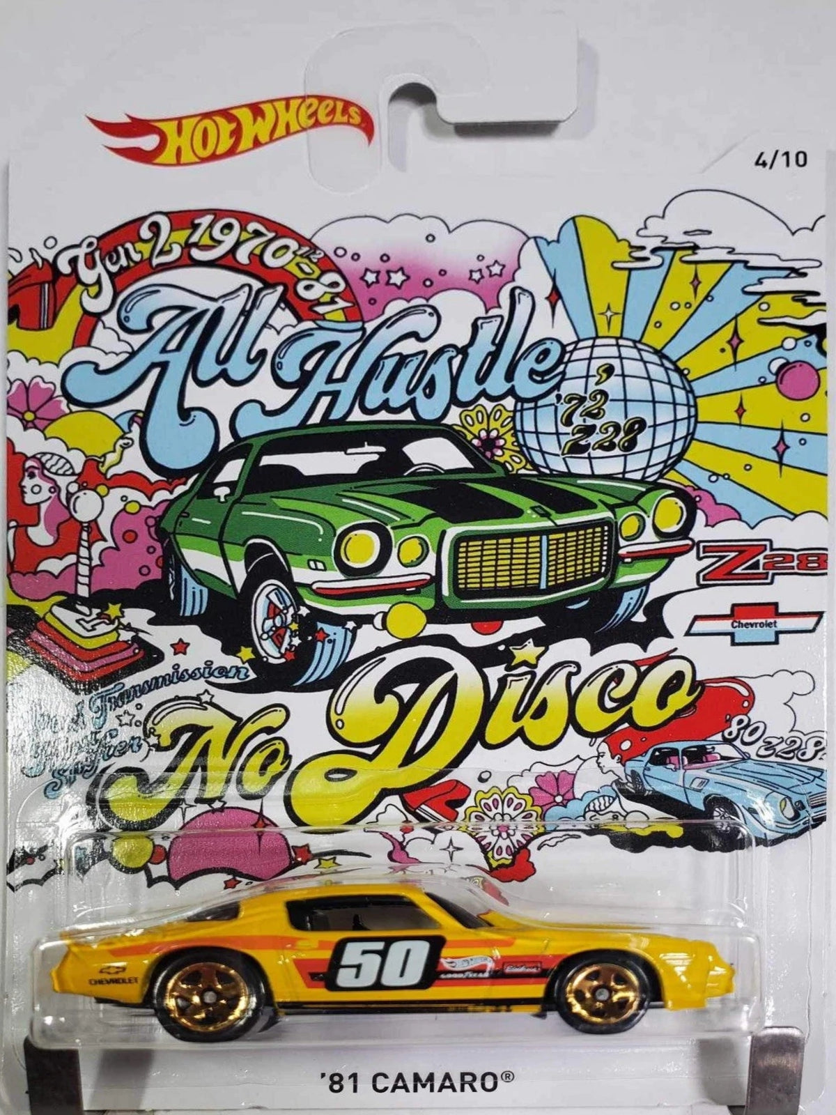 Hot Wheels 50th Anniversary Camaro Series Series 2018 - FKV71-FKV80 - Full Set