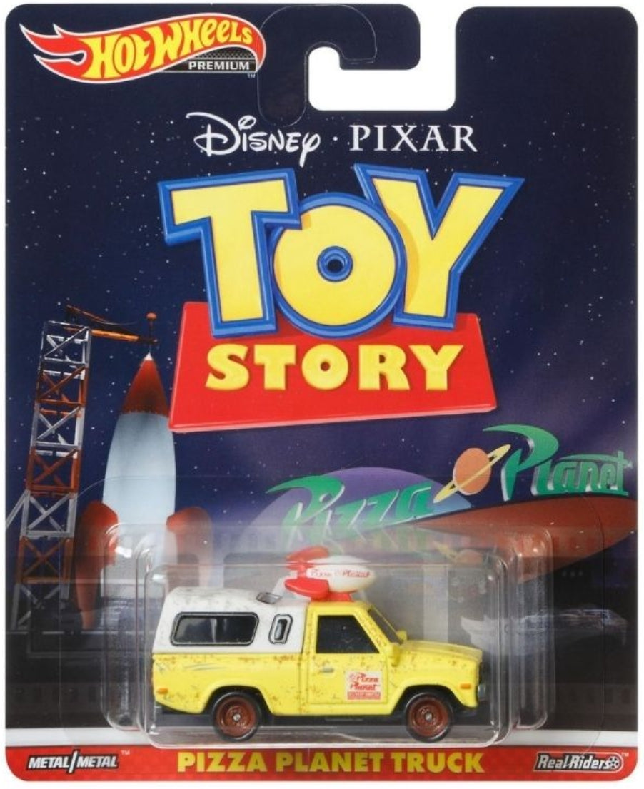 Camión Hot Wheels Pop Culture Pizza Planet FYP65 - Premium con pasajeros reales - Toy Story