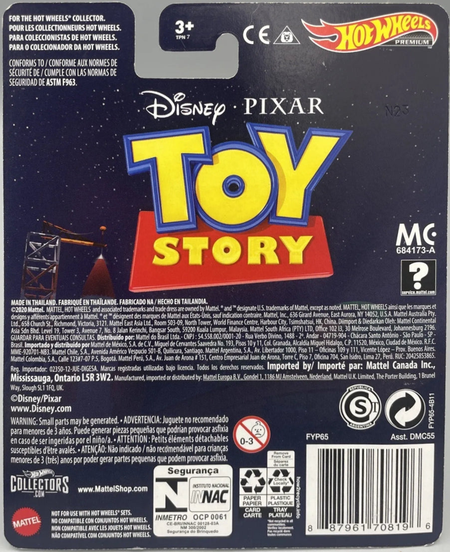 Camión Hot Wheels Pop Culture Pizza Planet FYP65 - Premium con pasajeros reales - Toy Story