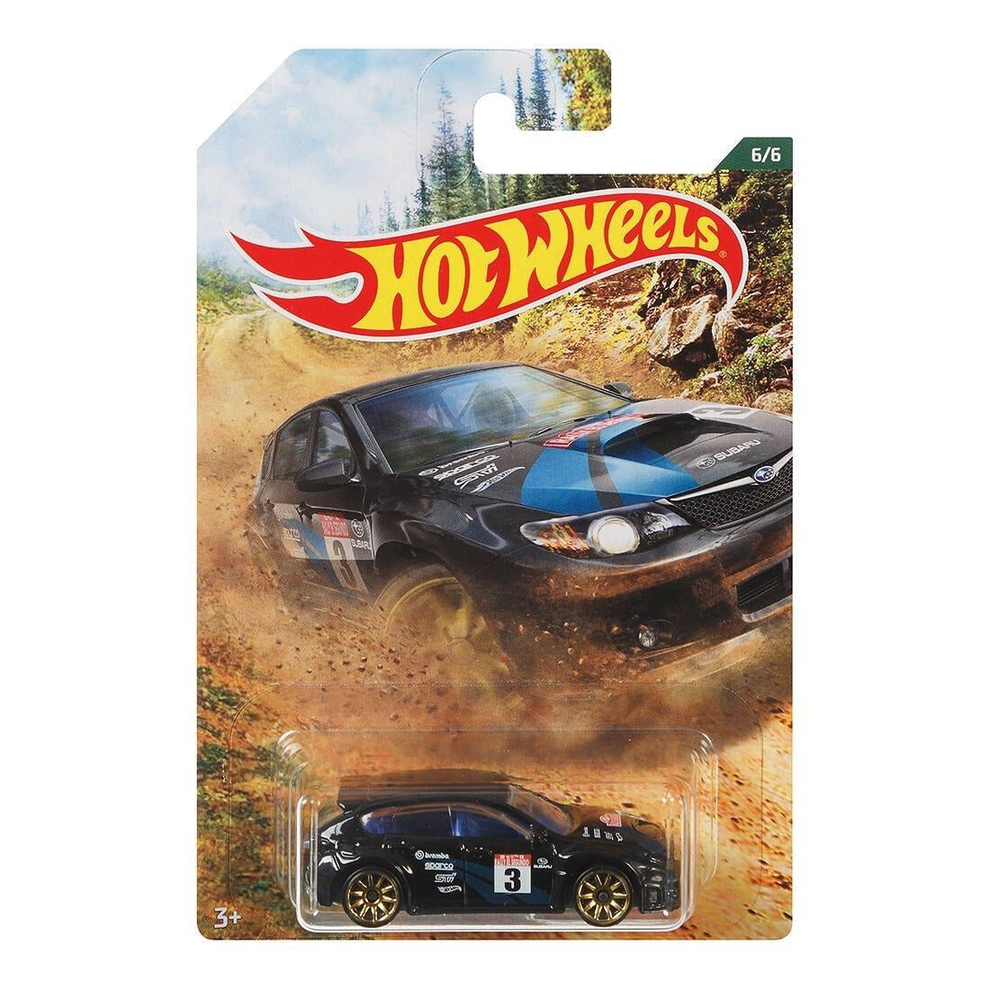 Hot Wheels Subaru WRX STi HW Backroad Rally 6/6 FYY03 - Exclusivité Walmart - Plus (+) une Hot Wheel en bonus