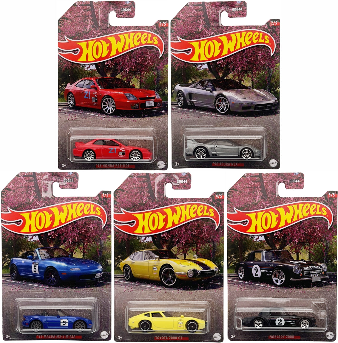 Hot Wheels Japanese Classics Series 2023 - GDG44-HLK16 - Full Set 