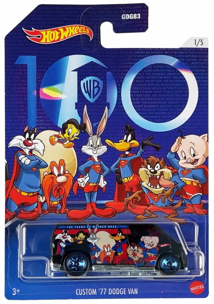 Hot Wheels Warner Bros. Serie 100.º Aniversario 2023 - GDG83-HLK29 - Conjunto completo
