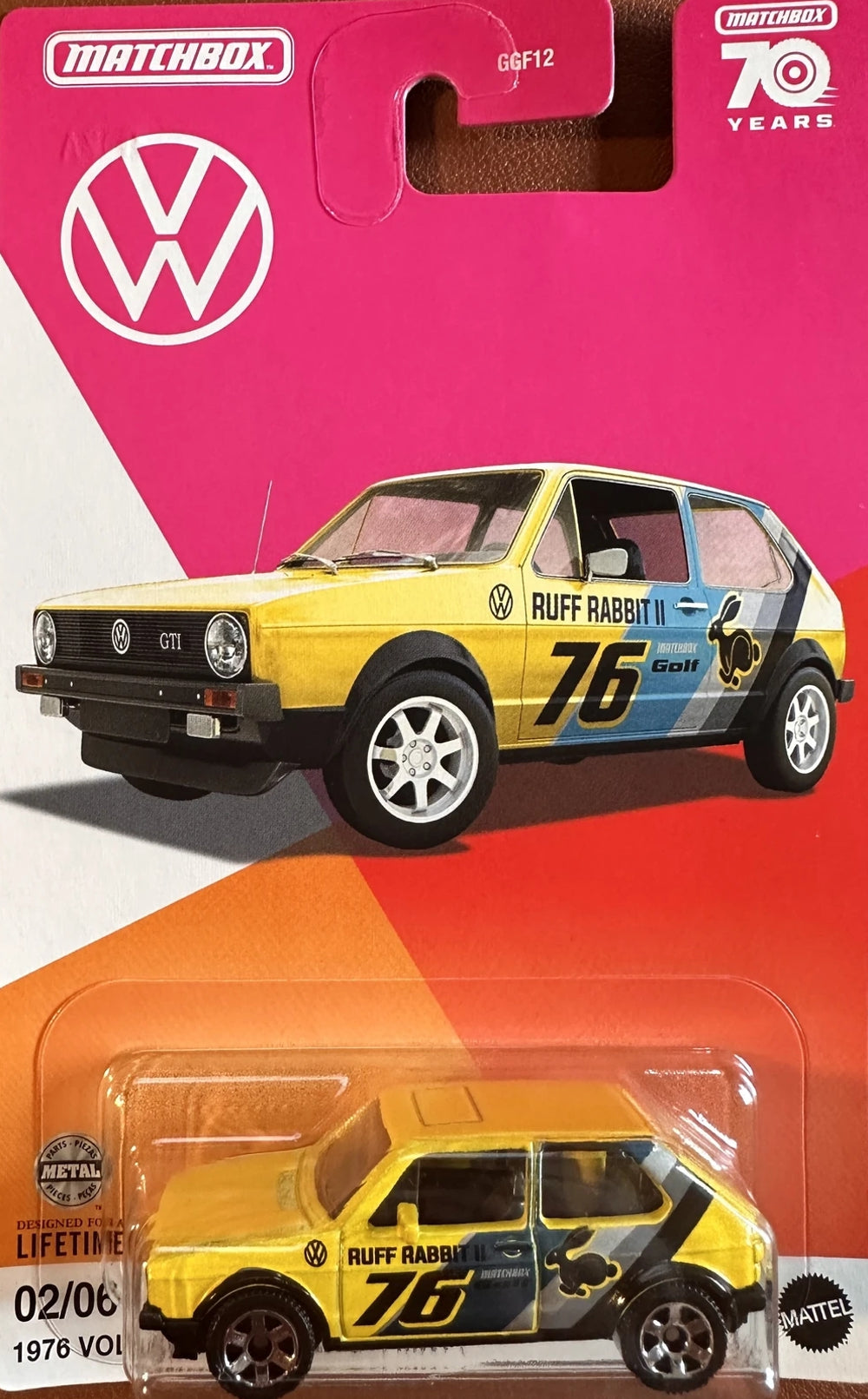 MATCHBOX Volkswagen Série GGF12-HLM68 - Ensemble de six (6) voitures - Exclusivité Walmart