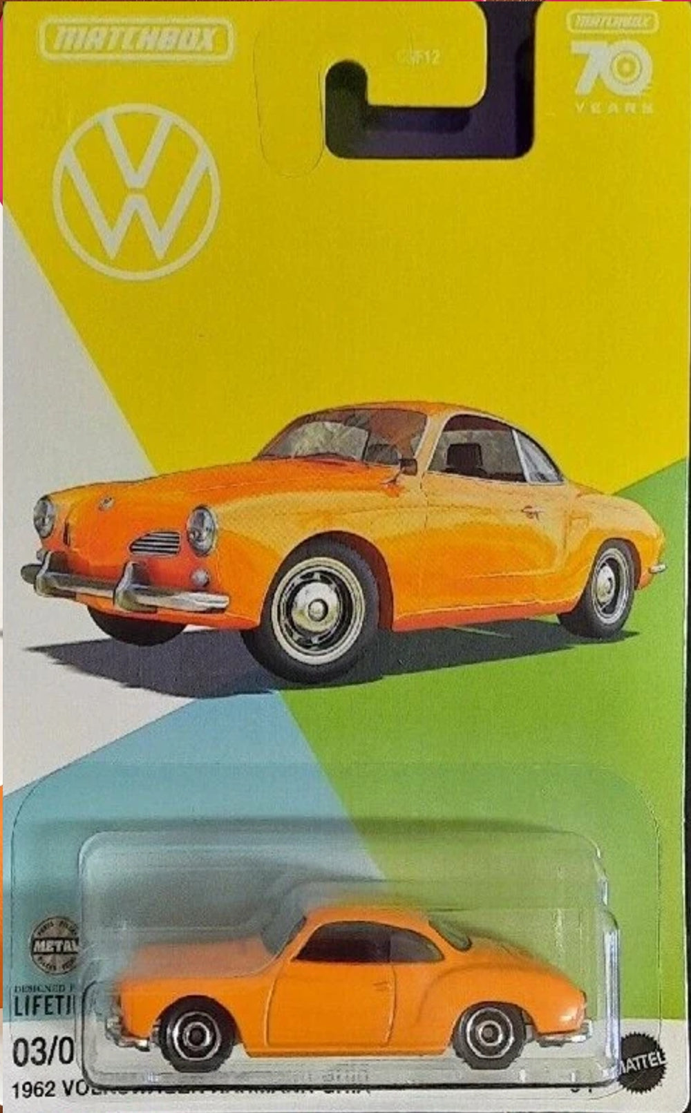 MATCHBOX Volkswagen Série GGF12-HLM68 - Ensemble de six (6) voitures - Exclusivité Walmart