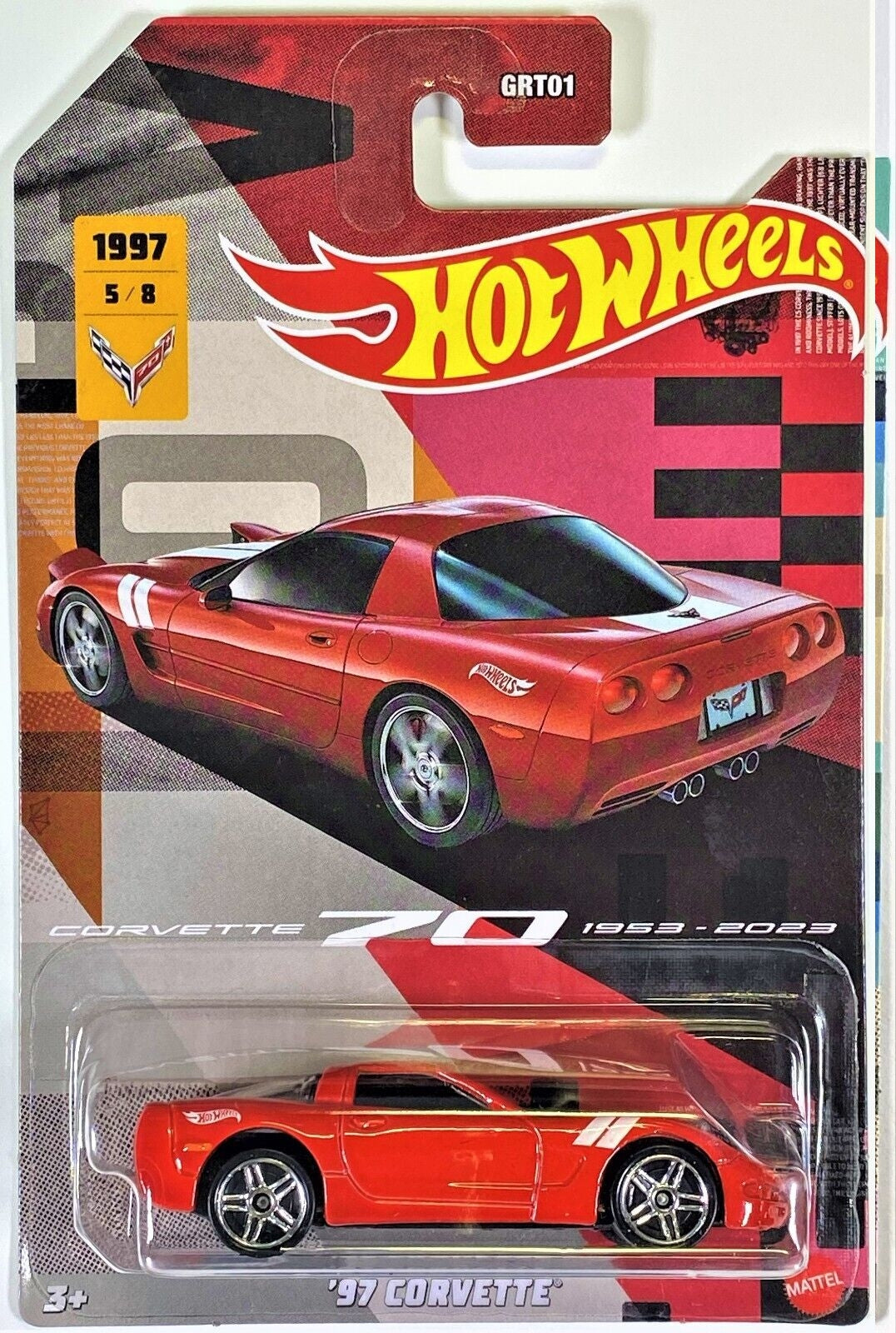 Hot Wheels 2023 Corvette Serie 70 Colección Exclusiva de Walmart - Más (+) un Hot Wheel Bonus - Conjunto Completo - GRT01-956E