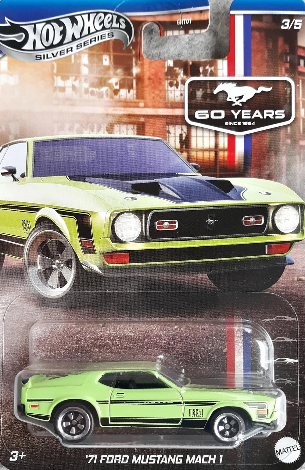 Hot Wheels Mustang 60 Years Series - Walmart Exclusive - GRT01-JBY50 - Set of Five (5) Cars