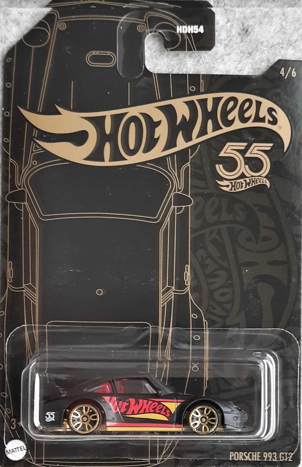 Hot Wheels 55e anniversaire, pack de 5 figurines Pearl et Chrome (mix 2) - HLK02 - HDH54-956D