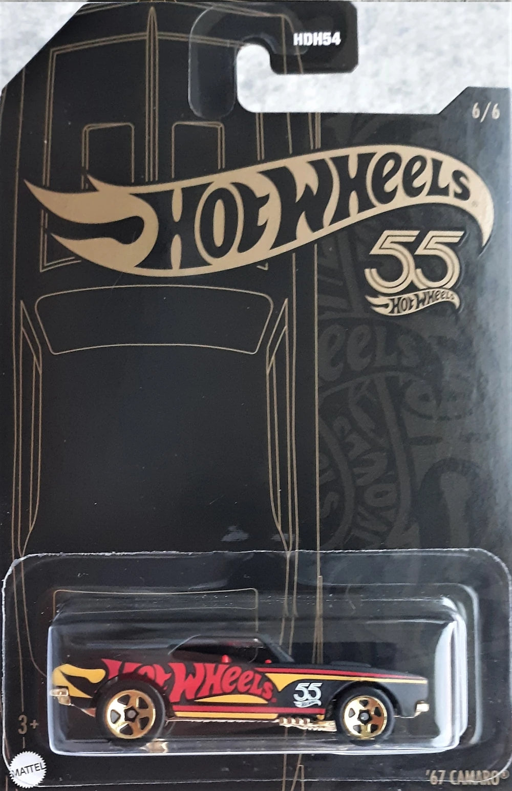 Hot Wheels 55e anniversaire, pack de 5 figurines Pearl et Chrome (mix 2) - HLK02 - HDH54-956D