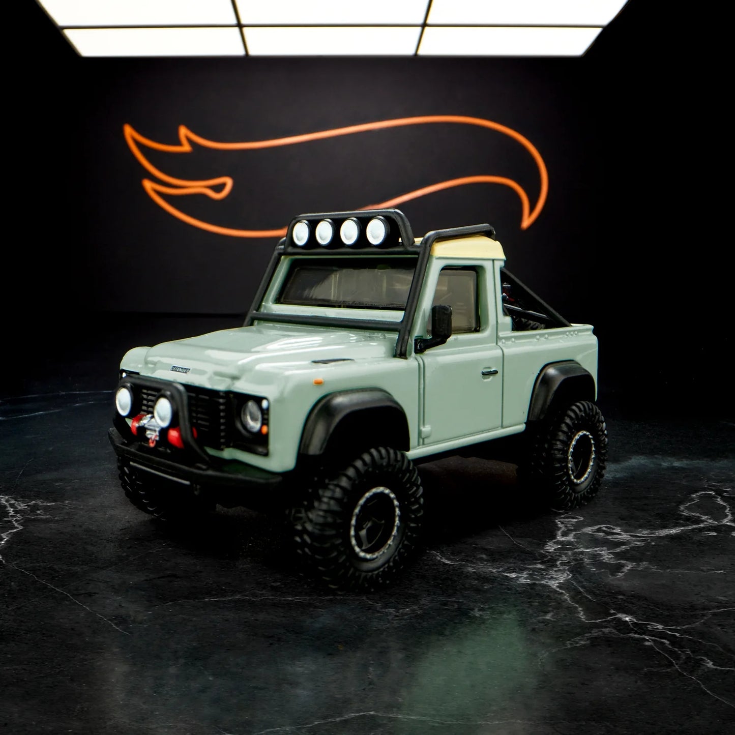 Pick-up Land Rover Defender 90 Série 64 de collection Hot Wheels Elite - HGW12