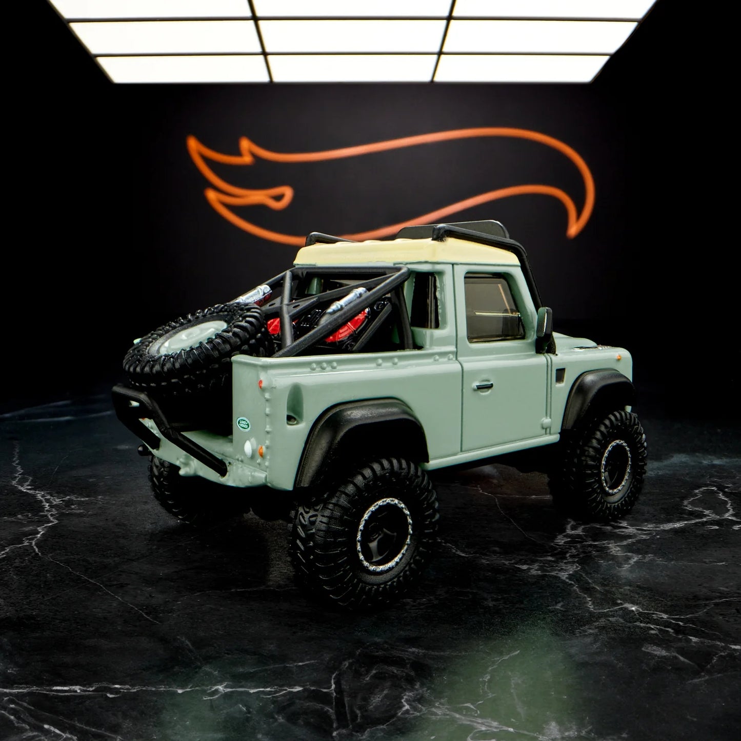 Pick-up Land Rover Defender 90 Série 64 de collection Hot Wheels Elite - HGW12