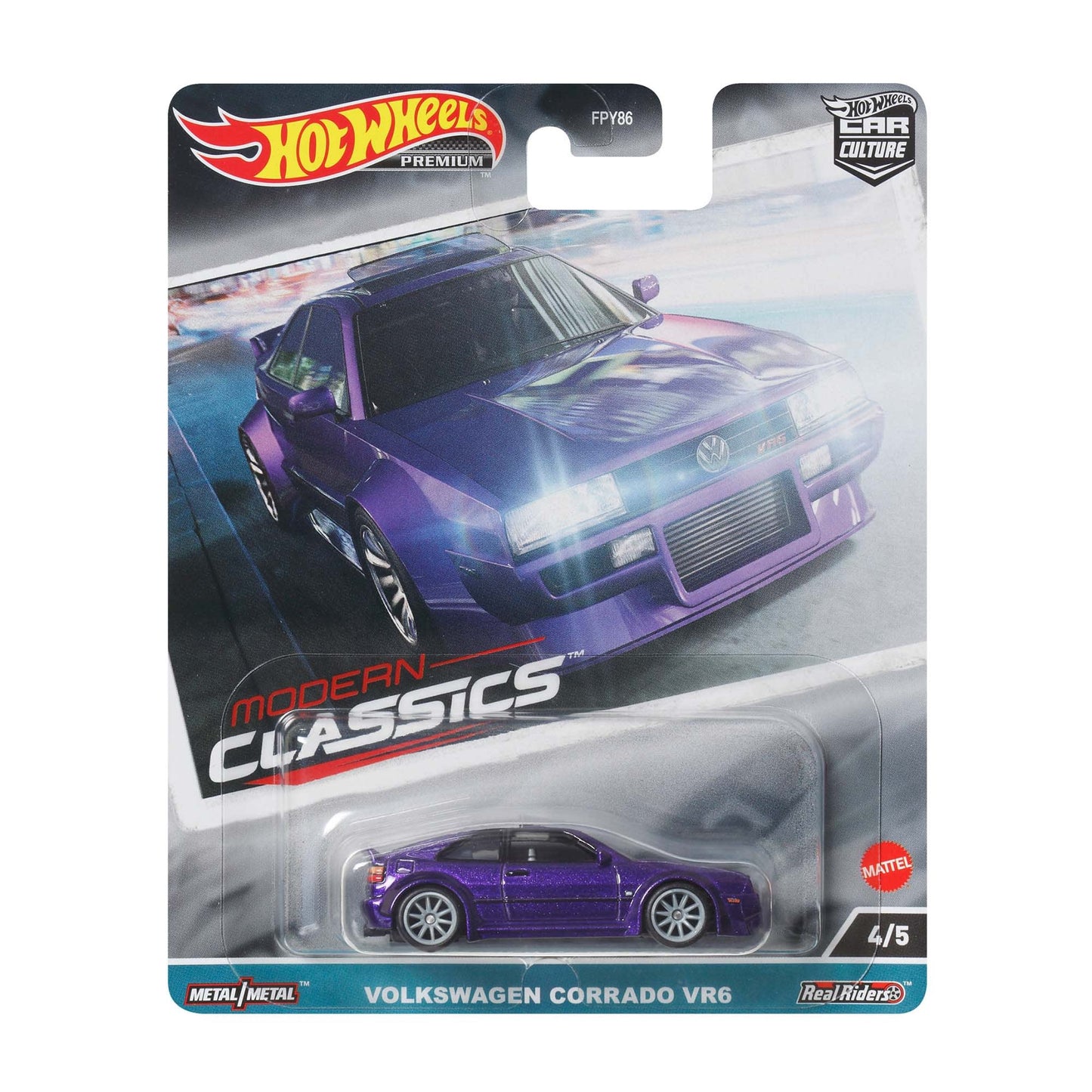 Cultura del Automóvil Hot Wheels: Leyendas del Circuito Volkswagen Corrado VR6 HKC65 - Premium con Pilotos Reales