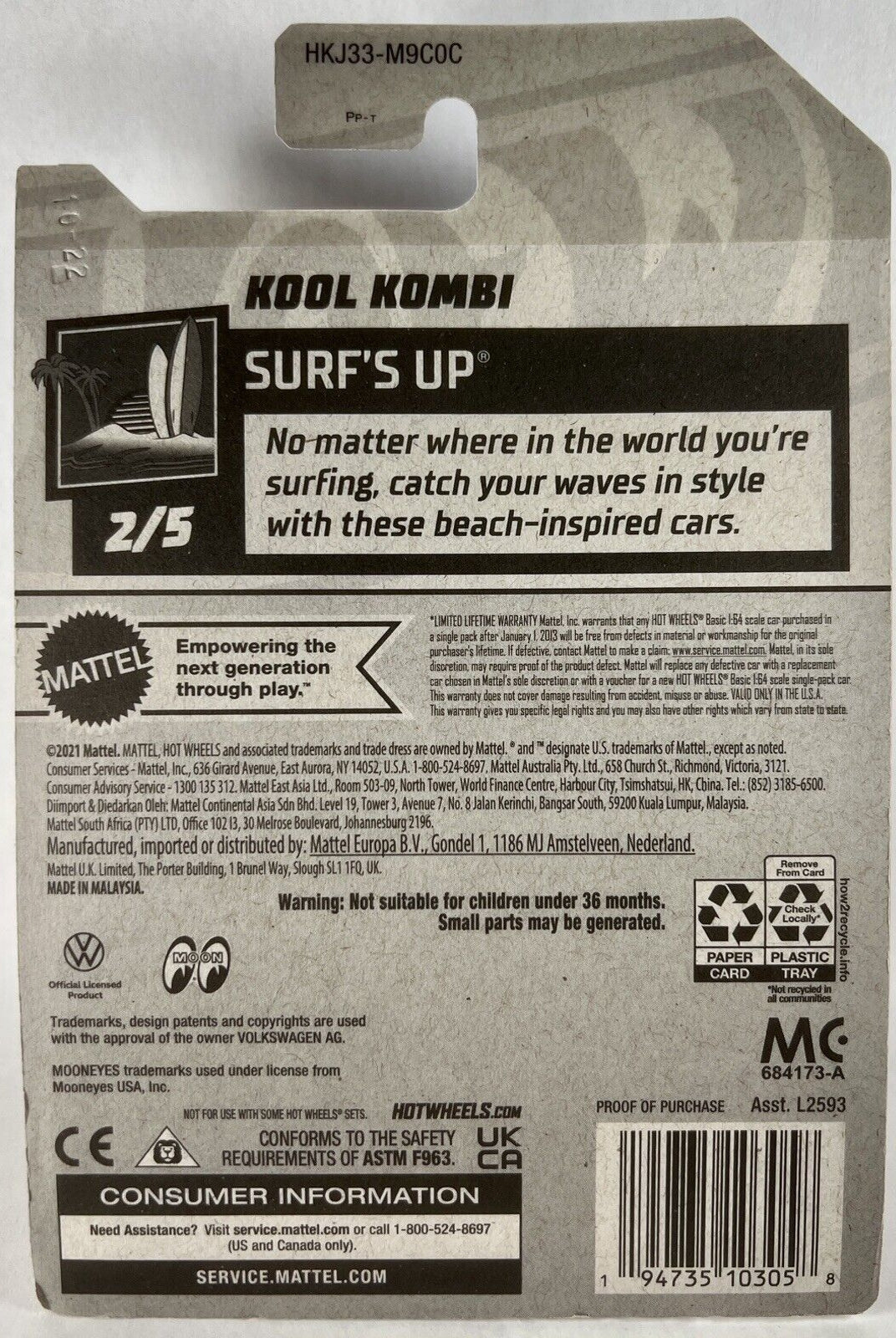 Kombi HW Surf's Up de Hot Wheels HKJ33 - Mooneyes
