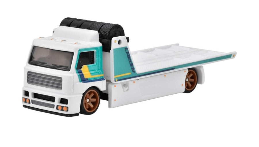 Hot Wheels Premium Collector Set, Subaru, Nissan, Datsun Cars & 1 Transporter - HRT53 - GReddy