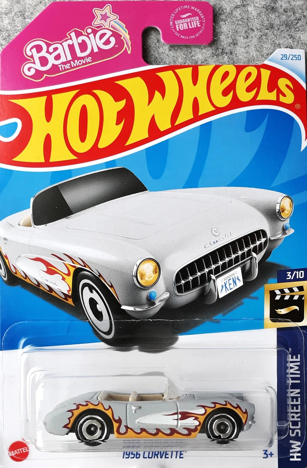 Hot Wheels Corvette 1956 - Barbie: La Película - HTB37 - Llamas