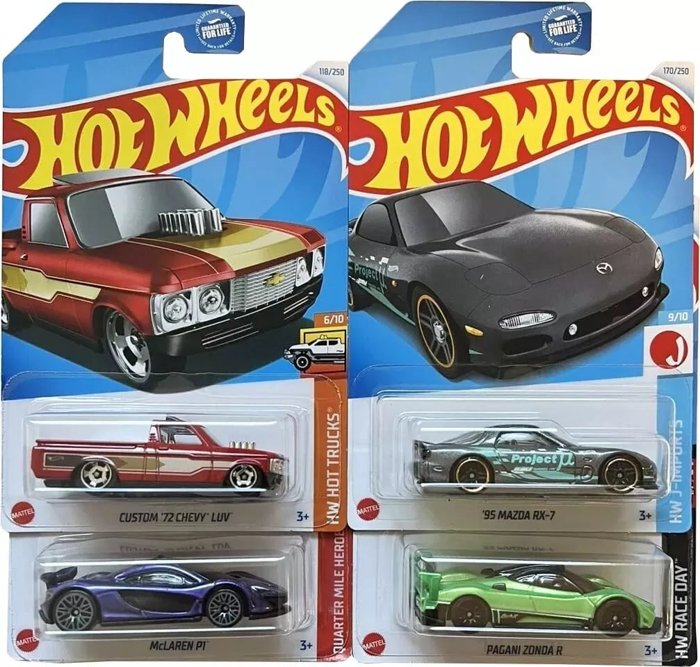 Coffret exclusif Hot Wheels Kroger de 4 pièces - 2024 - HTF65-HTF72