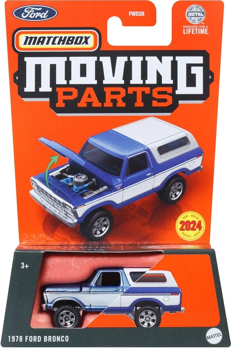 MATCHBOX 1978 Ford Bronco HVM87 - Série de pièces mobiles
