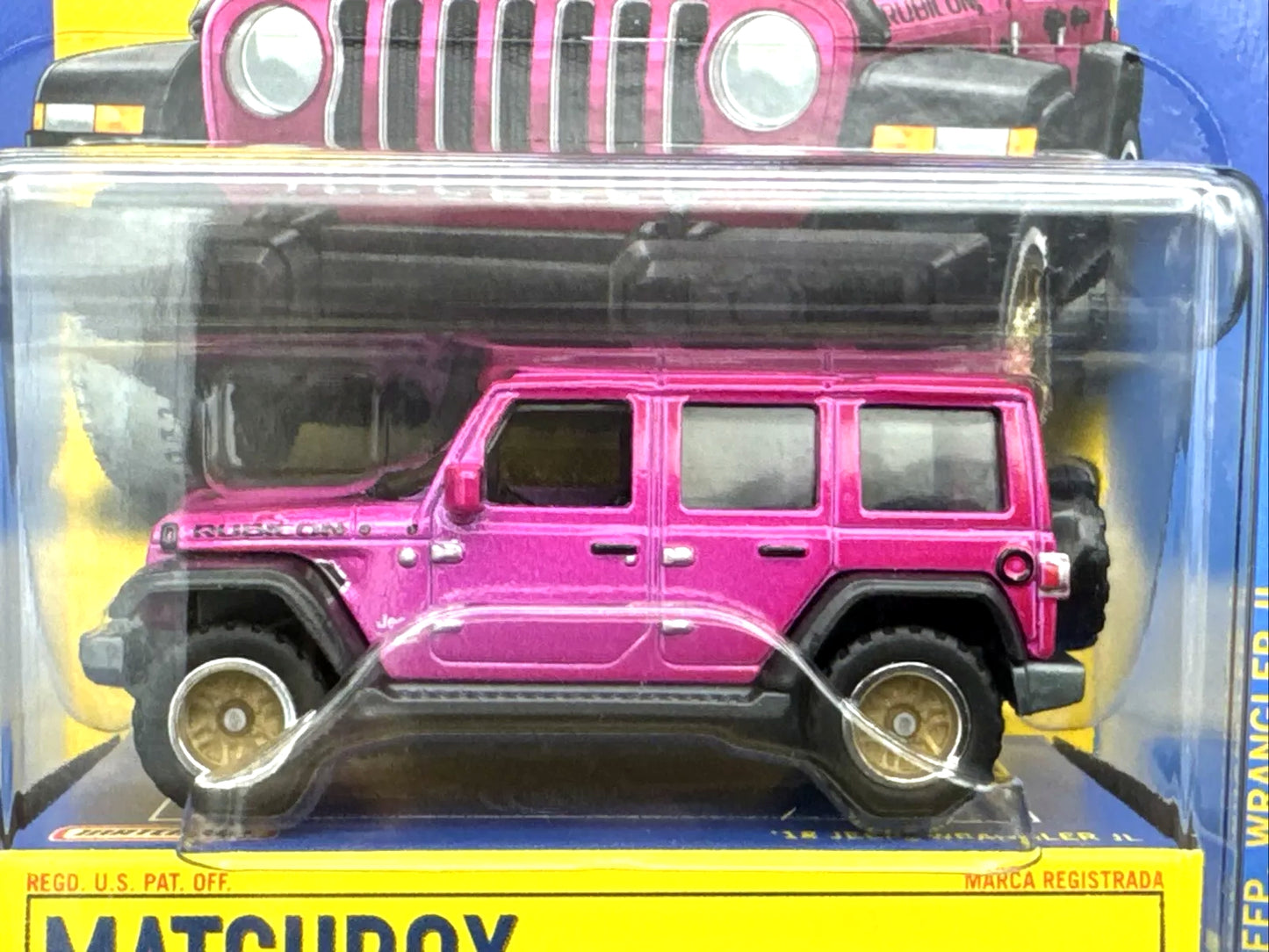 Jeep Wrangler JL HVW24 de collection MATCHBOX 2018 - Premium avec pneus True Grip