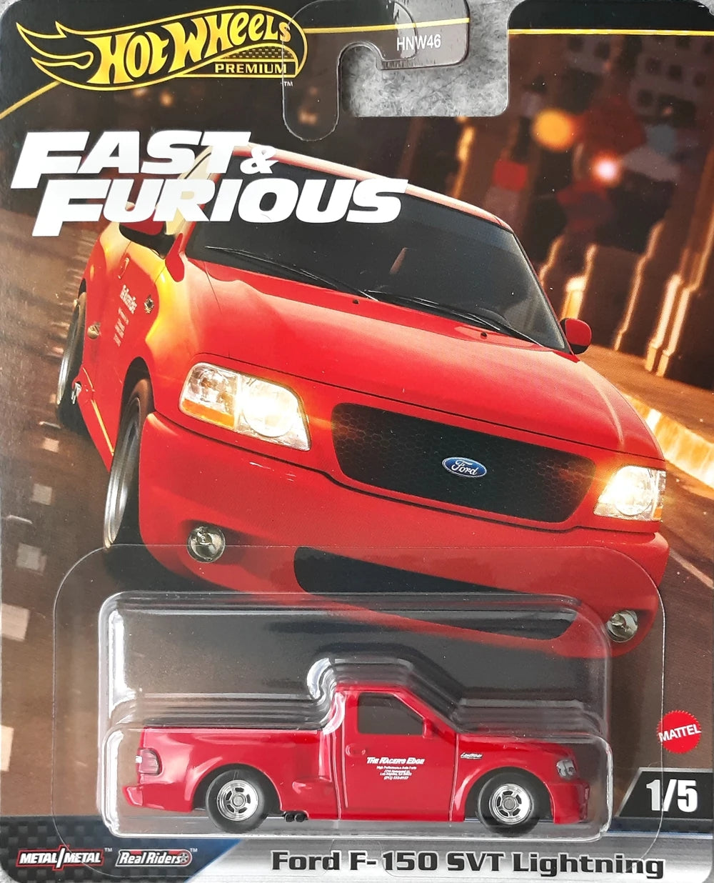Hot Wheels Fast & Furious Ford F-150 SVT Lightning HYP75 - Premium avec de vrais pilotes