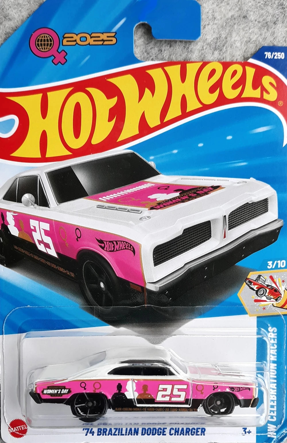 Hot Wheels 1974 Brazilian Dodge Charger HW Celebration Racers HYX20