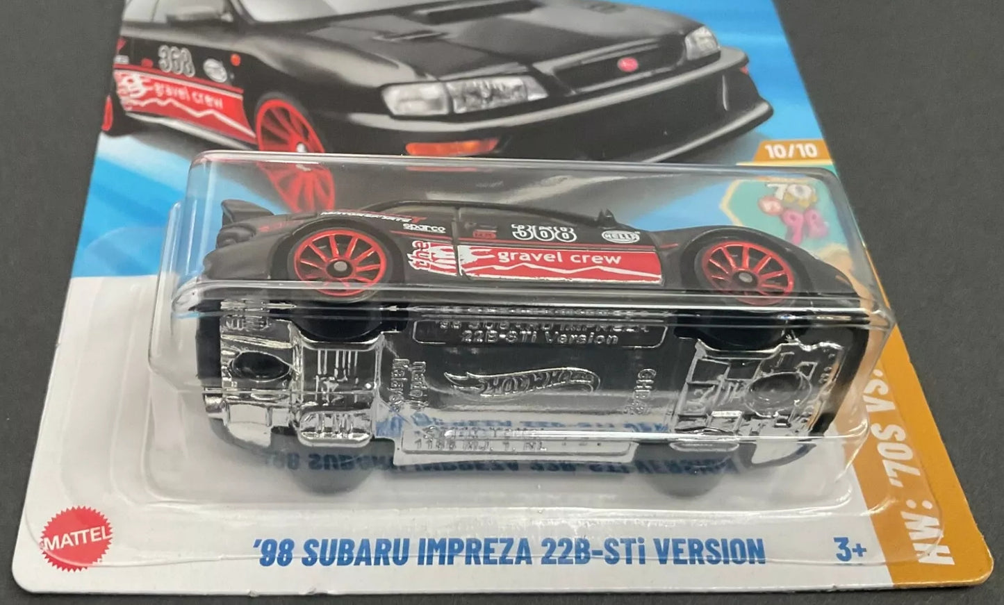 Hot Wheels '98 Subaru Impreza 22B STi-Version HW The '90s HYY23 - 2024 Dollar General Exclusive - Mattel CARD ERROR