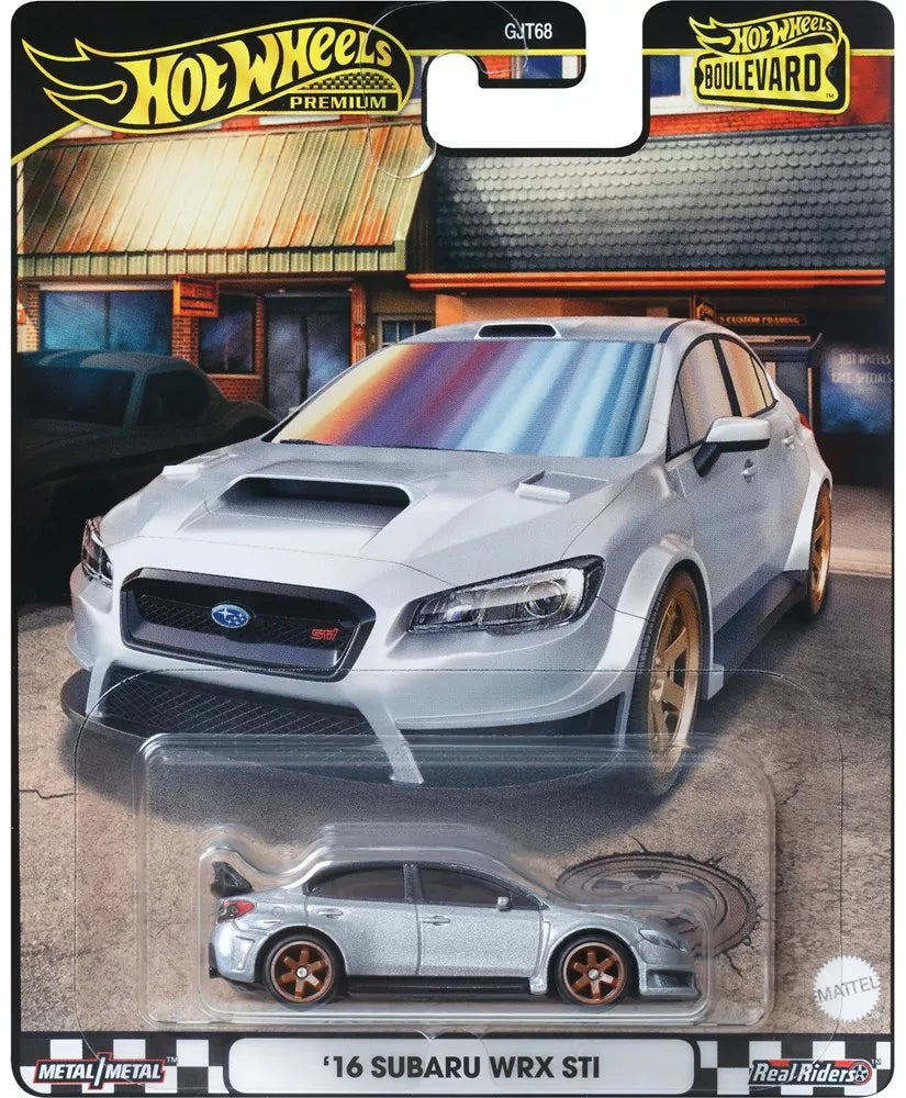 Subaru WRX STI JDJ25 de Hot Wheels Boulevard '16 - Premium avec de vrais pilotes