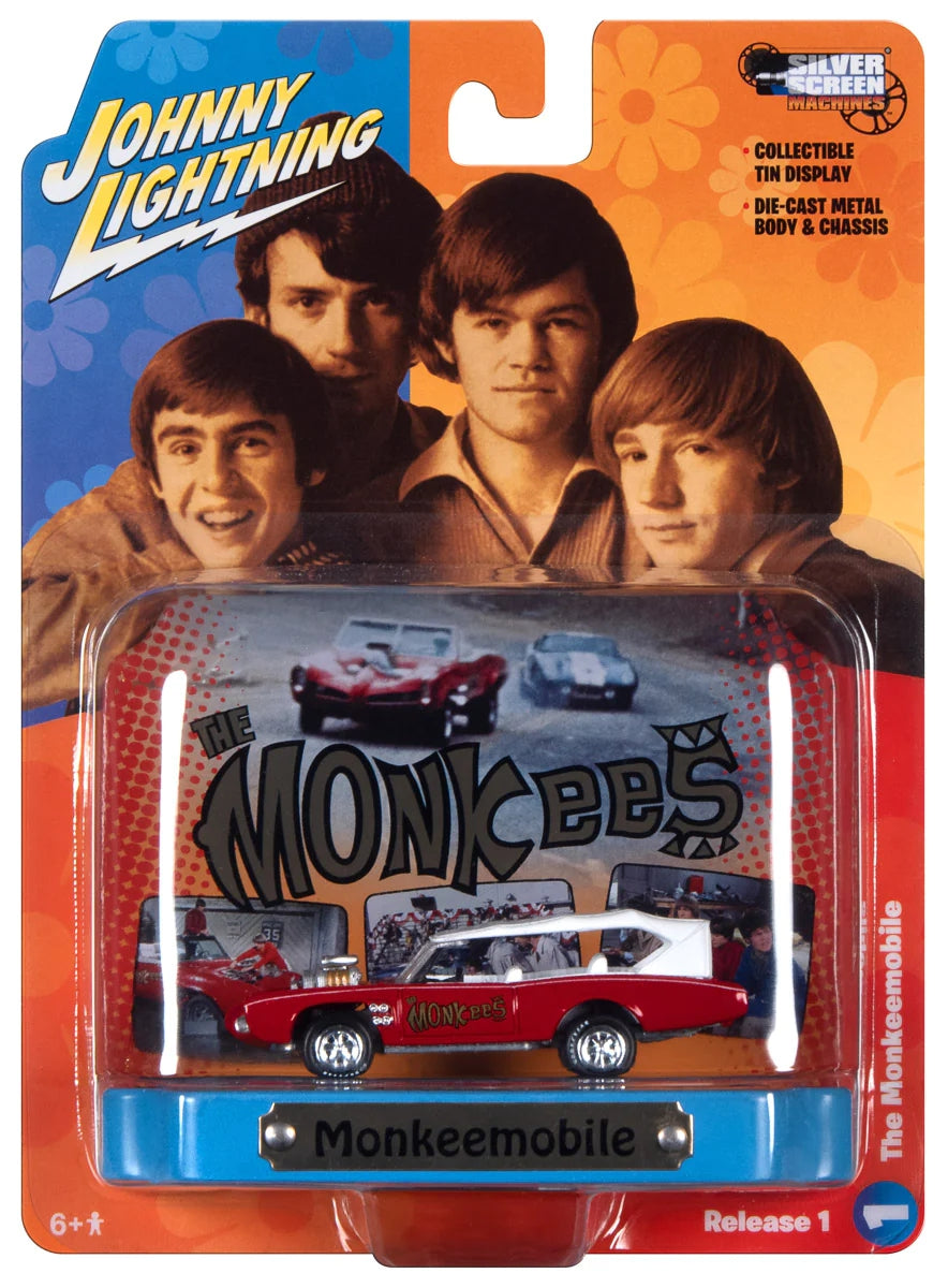 Johnny Lightning The Monkees - Diorama de la pantalla grande del Monkeemobile 2023 - JLSP333 - Edición limitada