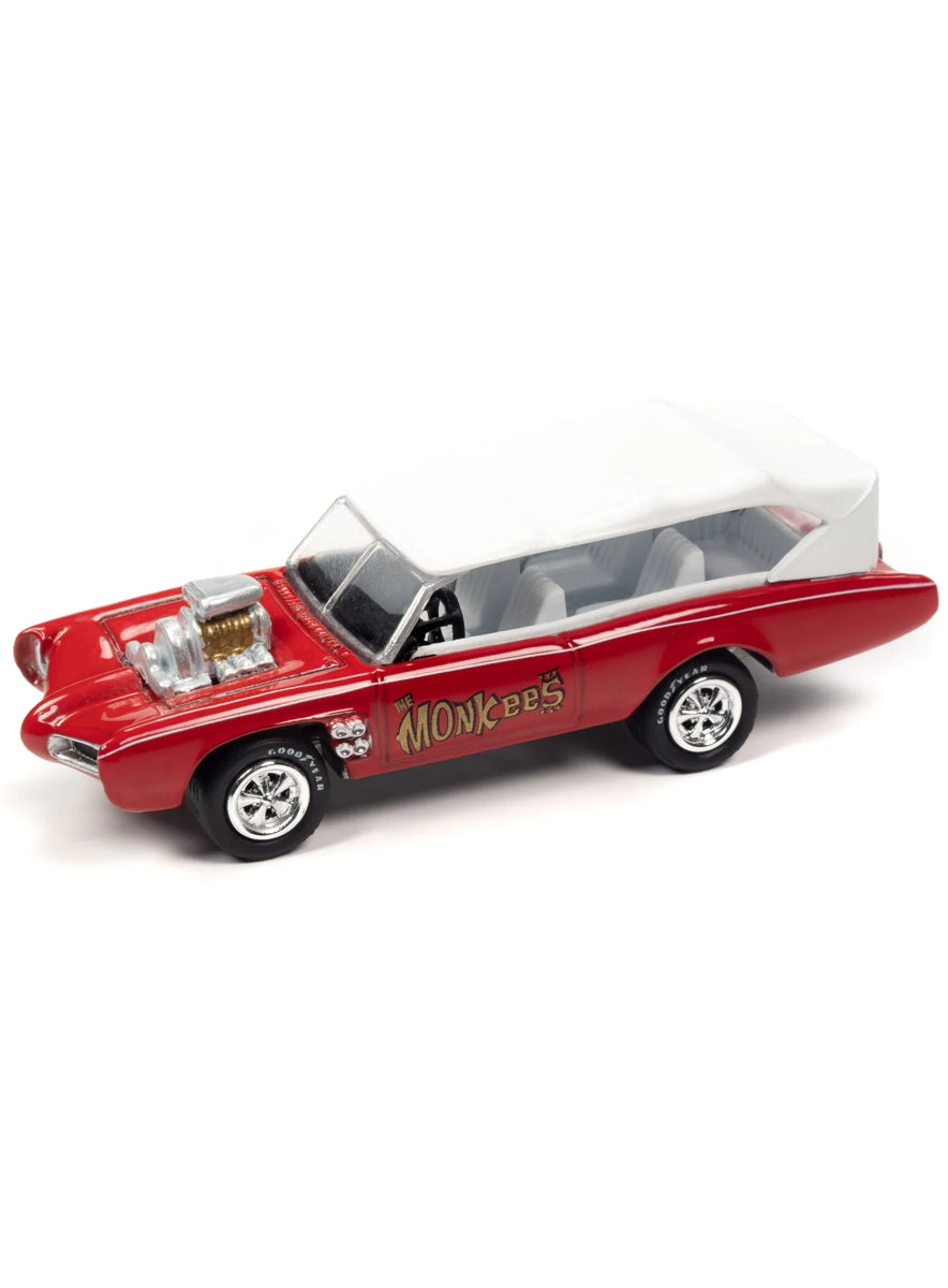 Johnny Lightning The Monkees - Diorama de la pantalla grande del Monkeemobile 2023 - JLSP333 - Edición limitada