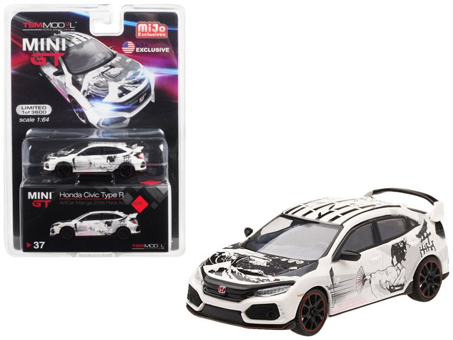 Mini GT Honda Civic Type R (FK8) ArtCar Manga 2018 Salón del Automóvil de París - MGT00037-MJ - Edición Limitada