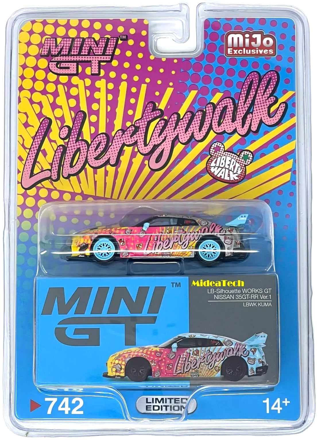 Mini GT Nissan Skyline Kenmeri Liberty Walk LBWK KUMA - MGT00698-MJC - Édition limitée - Chase