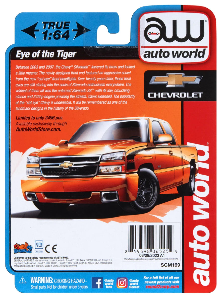 Auto World 2006 Chevy Silverado SS (Exclusiva de AW) Diecast a escala 1:64 - SCM169