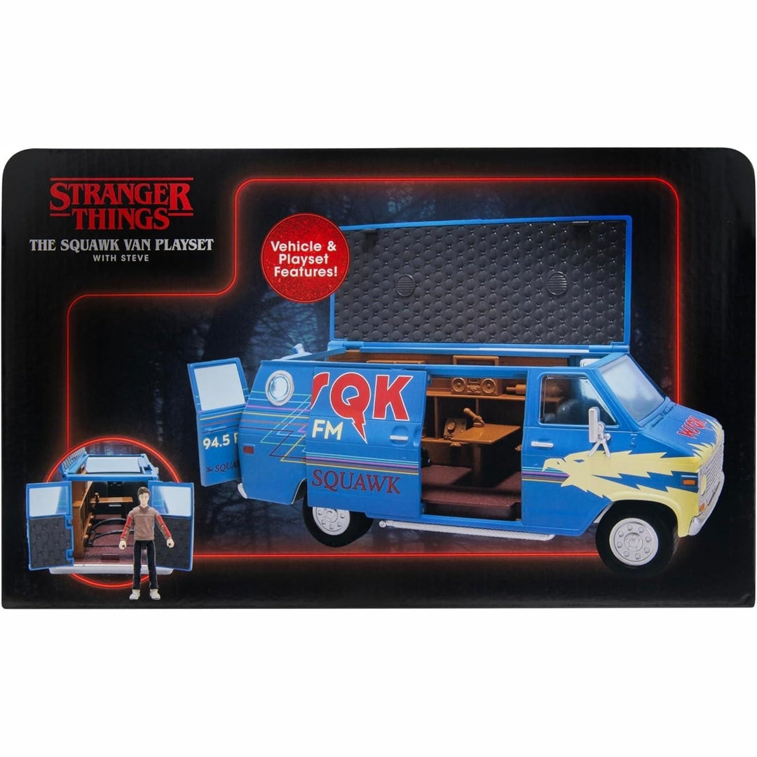 Stranger Things WSQK Squawk Van Playset with Steve Harrington Figure