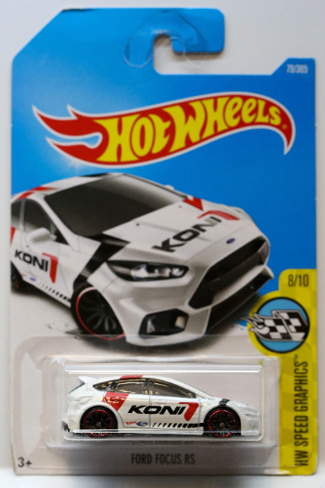 Broken Blister - Hot Wheels Ford Focus RS HW Speed Graphics DTX64 - Más (+) un Hot Wheel de bonificación - Raro y HTF - Broken Blister