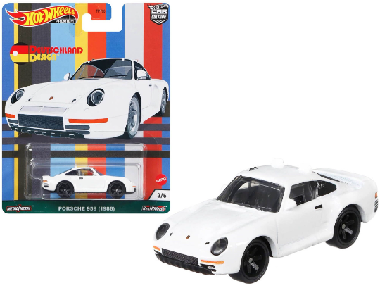 Hot Wheels Premium Car Culture Deutschland Design - FPY86-957C - Estuche C de 5 coches - Premium con pilotos reales
